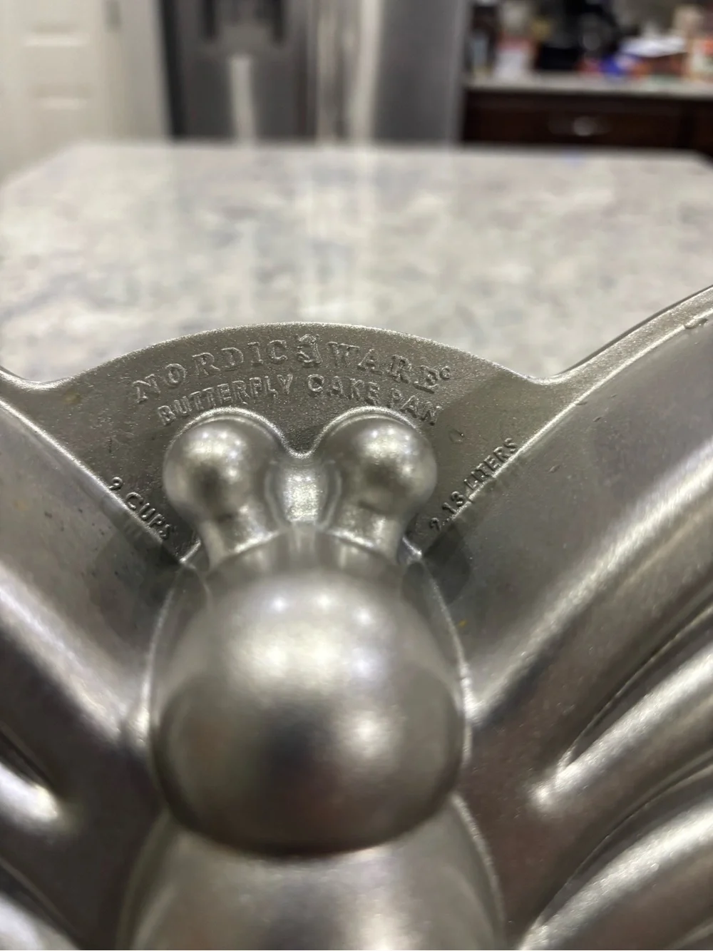 Nordic Ware Platinum Butterfly Cake Pan - 9 Cup Cast Aluminum Mold